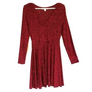 Beautiful red and black dress